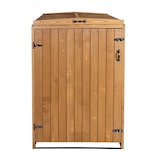 thumbnail of XL 1er-/2er-Mülltonnenverkleidung | HxBxT 126x79,5x98 cm | Braun | Mülltonnenbox Mülltonnenabdeckung Holz FSC®