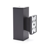 thumbnail of LED Fassadenleuchten Wandleuchte Eckig mit GU10 Fassung IP65 in Schwarz 2 Flammig mit Leuchtmittel Warmweiß