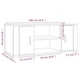 thumbnail of Helloshop26 - Mobile TV multimediale scaffale TV credenza mobile TV sala da pranzo soggiorno camera da letto rovere affumicato 100 02_0027262