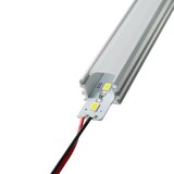 thumbnail of LED Aluschienen Set aus Alustrip und Schiene Profil C 1m Kaltweiß 1 Meter transparent