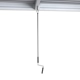 thumbnail of Pergola HWC-L46, Gartenpavillon Lamellen-Pavillon, 11cm-Aluminium-Gestell, Regenrinne sturmfest, 3x3m ~ weiß