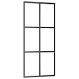 thumbnail of vidaXL Schiebetür mit Beschlag 90x205 cm ESG-Glas & Aluminium