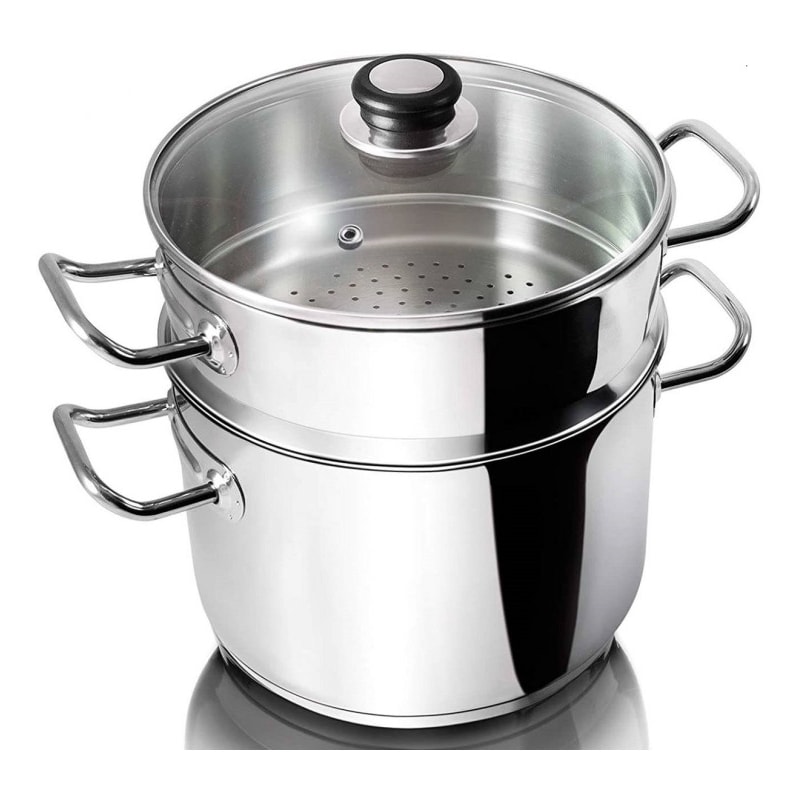 Pentola Per Pasta Excelsa Pastamica 5 Litri - In Acciaio Inox 18/10, Con Cestello E Coperchio, Adatta Anche All'Induzione - 10