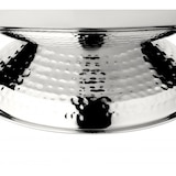 thumbnail of Champagnerkühler Till, doppelwandig, Edelstahl hochglanzpoliert, Rand und Fuß gehämmert, ø 43 cm