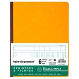 thumbnail of Exacompta - Réf. 14060E - 1 Piqûre 32x25cm à tête paresseuse 6 colonnes sur 1 page - 31 lignes - 80 pages - Couleurs aléatoires