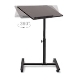 thumbnail of Relaxdays Laptoptisch höhenverstellbar, Laptopständer Holz, mit Rollen, drehbar, HxBxT: 95 x 60 x 40,5 cm, schwarz