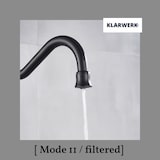 thumbnail of KLARWERK® Julian | Retro 3-Wege Armatur Edelstahl Schwarz matt | Vintage Filter Wasserhahn Küche | 360° Osmose Mischbatterie U-Auslauf 3 Anschlüsse