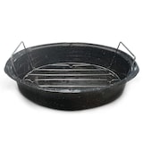 thumbnail of GRANITEWARE - Roaster Cocotte im Mittelformat - Emaillierter Stahl - Oval - 4L - Ultraleicht - Kochrost aus Edelstahl + Buch mit 35 Rezepten