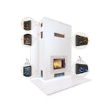 thumbnail of Griglia di ventilazione per camino Nera- Hide Verticale 30x17