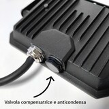 thumbnail of LED-Projektor Schwarz 230V 50W 4000K Abdeckung milchig 5000lm 175x125x27,5 mm