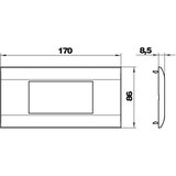thumbnail of OBO Bettermann Abdeckrahmen S990-AF2 RW 6107102