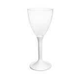 thumbnail of MONOUSO - Calice Riutilizzabile PS Piede Bianco Vino 180ml 2P (200 Pezzi)
