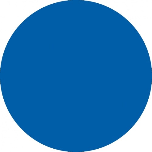 Aufkleber I Folienpunkte für Glastüren und -scheiben, blau, Montagefolie, Ø 50mm, 12/VE, DGUV