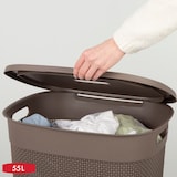 thumbnail of Curver Pack Colada Cesto 45L + Cesta con tapa 55L marrón