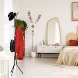 thumbnail of Relaxdays Garderobenständer, Metall, 12 Haken, HxBxT: 180 x 44 x 39 cm, freistehend, stabil, Jackenständer, schwarz