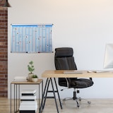 thumbnail of Relaxdays Whiteboard, Jahresplaner, abwischbar, magnetisch, Planungstafel mit Stiftablage, Magnetwand 60 x 90 cm, weiß