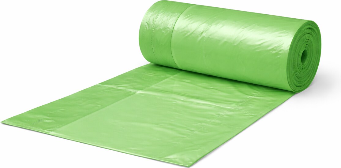 RyanPack Müllbeutel ohne Griff HDPE 50×60 cm 13µ Grün – 50 Stück Pack