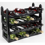 thumbnail of Flaschenregal Schwarz Stapelregal Weinregal Flaschenständer Lagerregal Regal