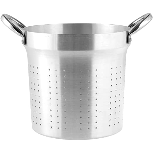 Pardini Colapasta Albergo Omnia 700 Interno 2 Manici Alluminio E Acciaio Inox, Argento, Cm 28
