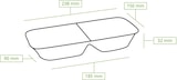thumbnail of greenbox - Prato de menu Palmware®, enriquecido, 25 x 15 cm, 2 compartimentos, retangular, 200 un..