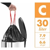 thumbnail of Hailo 0630-230 Hailo Tret-Abfalltrenner Öko duo plus L, 17+9 L, weiß