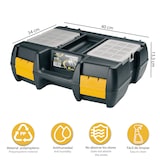 thumbnail of ArtPlast - Valigia portautensili elettrici in polipropilene L400xP340xH133 mm con 2 organizer sul coperchio e interno in schiuma