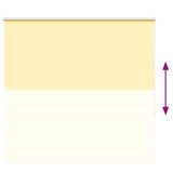 thumbnail of vidaXL Verdunkelungsrollo Gelb 155x150cm Stoffbreite 151,6cm Polyester