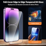 thumbnail of 4x 9H Panzerglas für iPhone 17 Pro Full-Screen HD KLAR Montagehilfe Tempered Glass Schutzglas Displayschutz Schutzfolie Screen-Protector