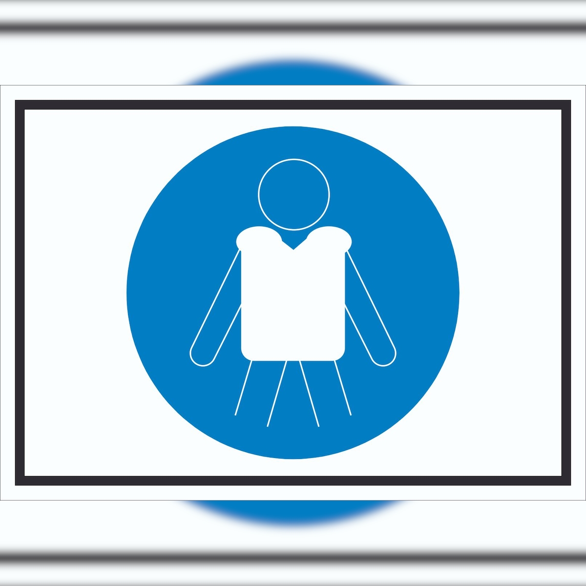HB-Druck Rettungsweste benutzen Symbol Schild A2 (420x594mm)