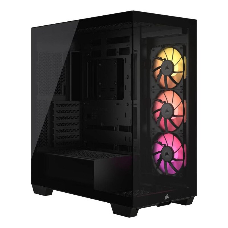 Corsair Icue Link 3500x Argb Mid Tower Pc Case, Black