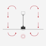 thumbnail of Faro Barcelona - Gotland L Deckenventilator Schwarz/Holz - Leiser Gleichstrommotor, ohne Licht, Fernbedienung, 6 Geschwindigkeitsstufen