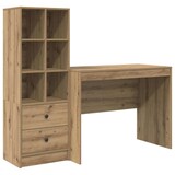 thumbnail of vidaXL Schreibtisch mit Schubladen 2 pcs Artisan-Eiche