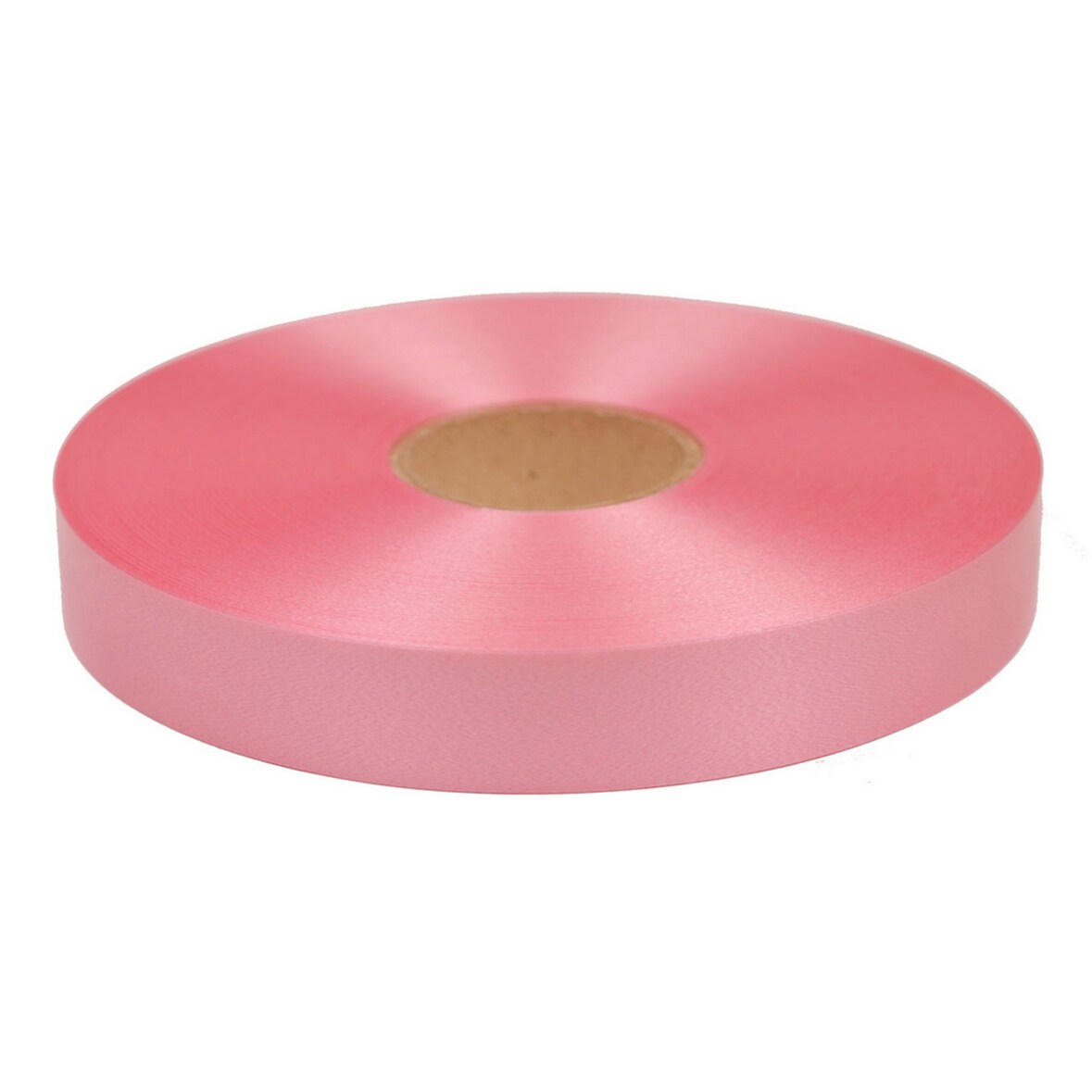 100m Geschenkband Ringelband 19mm - wasserfestes Kunststoff Dekoband Schleifenband Polyband zum Basteln von Weihnachtssternen Autoschleifen Rosa