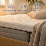 thumbnail of Mister Sandman Gelschaum Topper 200x200 cm – 7-Zonen Gelife Gelschaum, 8 cm Höhe, kühlend, atmungsaktiv, Tencel Lyocell , Made in Germany
