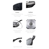 thumbnail of Bratpfanne Stielpfanne mit Deckel Induktion Braten Pfanne Ø28 cm