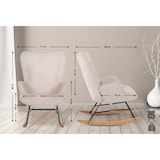 thumbnail of Schommelstoel Sanka Stof creme