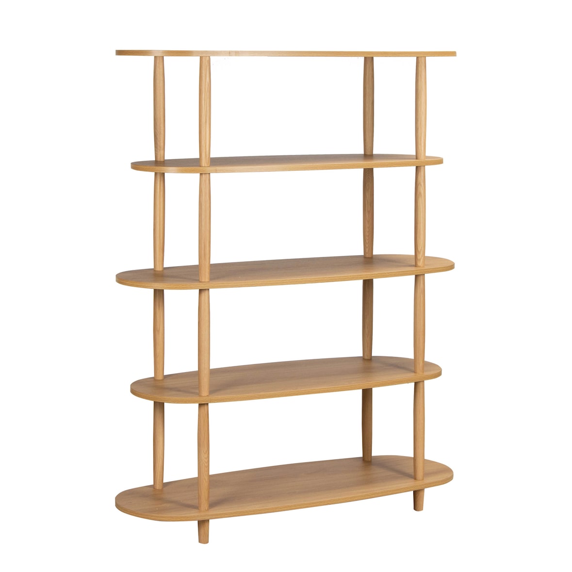 Etagère haute effet bois 120x145 cm bois clair