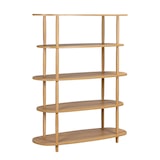 thumbnail of Etagère haute effet bois 120x145 cm bois clair