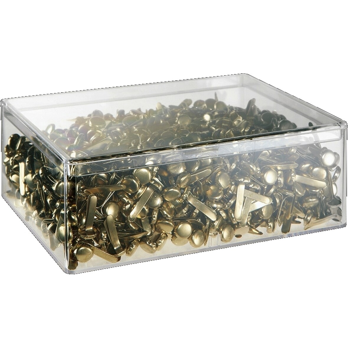 Musterbeutelklammer rund Gr. 3 7x17mm vermessingt VE=1000 Stück