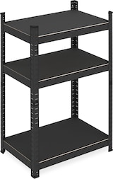 thumbnail of Relaxdays Schwerlastregal, HxBxT: 90x60x40 cm, 750 kg, 3 Ebenen, Stahl, Lagerregal Keller, Garage, zum Stecken, schwarz