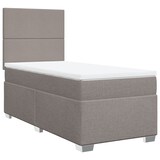 thumbnail of vidaXL Boxspringbett mit Matratze Taupe 80x200 cm Stoff