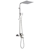 thumbnail of KLARWERK® LANA | Duscharmatur Set mit Regendusche & Handbrause Silber Edelstahl | Design Dusche Mischbatterie| Premium Duschsäule Duschsystem komplett