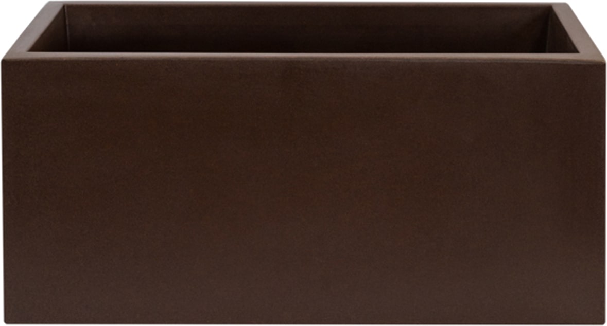 WellHome - Pflanzgefäß aus Polyethylen 70x30x30cm Top Garden RODRI in Bronze