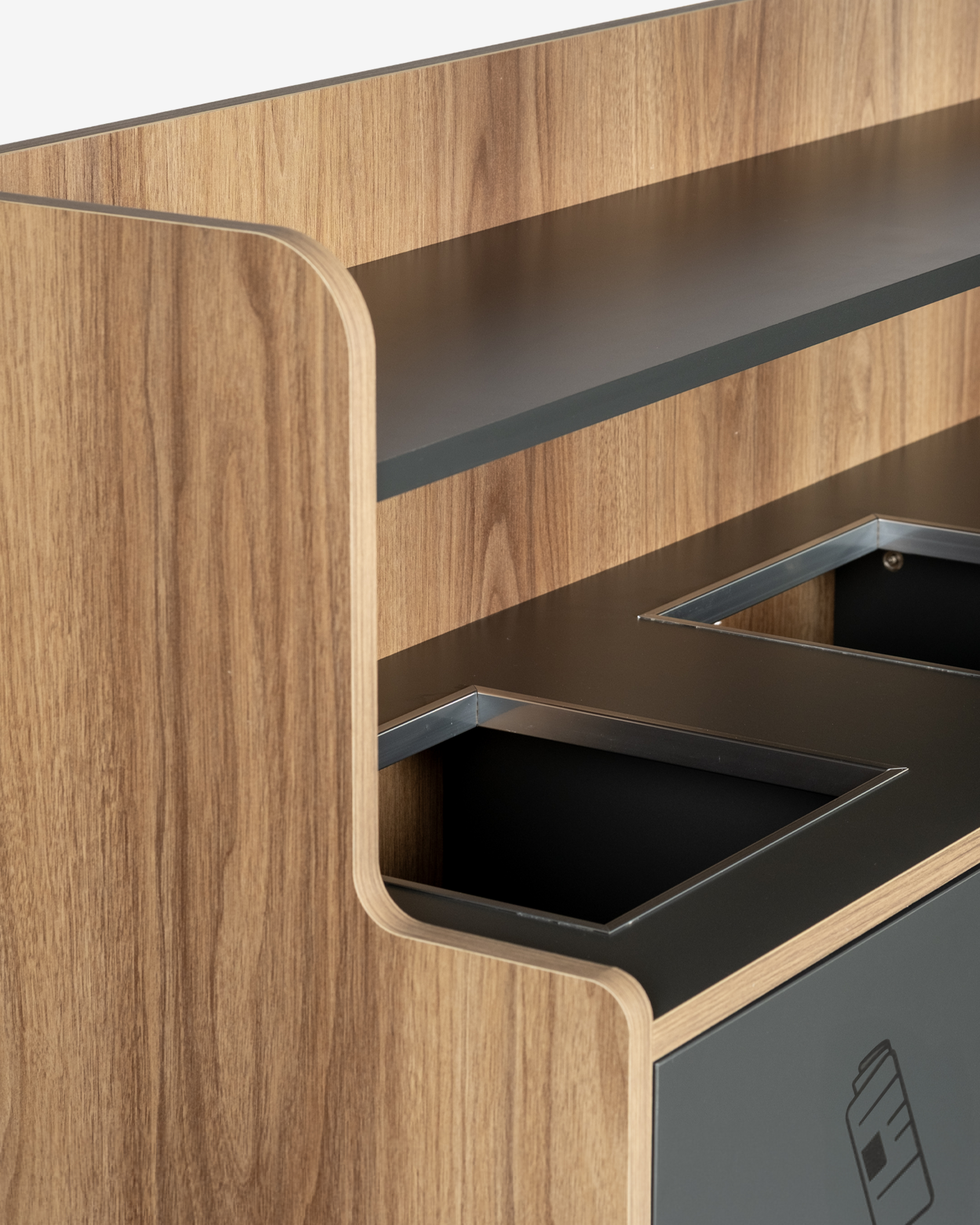 thumbnail of Mobiliara - Meuble de tri Trineo -  Interieur - Mdf finition stratifiée-  3 Bacs 70 Litres