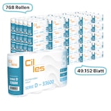 thumbnail of Küchenrollen, 3-lagig, 768 Rollen, 49.152 Blatt gesamt, 64 Blatt /Rolle, 100% Zellstoff, CIL-les Tissue, Series D