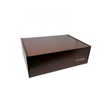 thumbnail of aladdin anel cromado, faqueiro de 75 peças, cabo branco, caixa de madeira wengué, casa bugatti