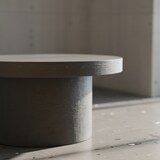 thumbnail of Couchtisch 60x60x30 cm Grau Sofatisch in Beton-Optik Modern, Design Wohnzimmertisch Rund, Loungetisch in Pilz-Form, Kaffeetisch Beistelltisch