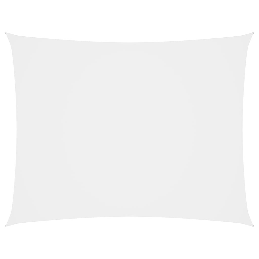 vidaXL Sonnensegel Oxford-Gewebe Rechteckig 3x4 m Weiß