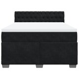 thumbnail of vidaXL Boxspringbett mit Matratze Schwarz 160x200 cm Samt