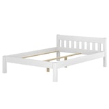 thumbnail of Massivholzbett Kiefer weiß Einzelbett 120x200 Bettgestell ohne Rollrost Futonbet 60.38-12 W oR